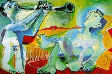 Serenade L aubade 1965 キュビスト パブロ・ピカソ Oil Paintings